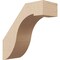 Ekena Millwork 3-inch W x 8-inch D x 8-inch H Del Monte Rough Cedar Woodgrain TimberThane Knee Brace, Primed BRCUR03X08X08DELRCPR - alternate 1